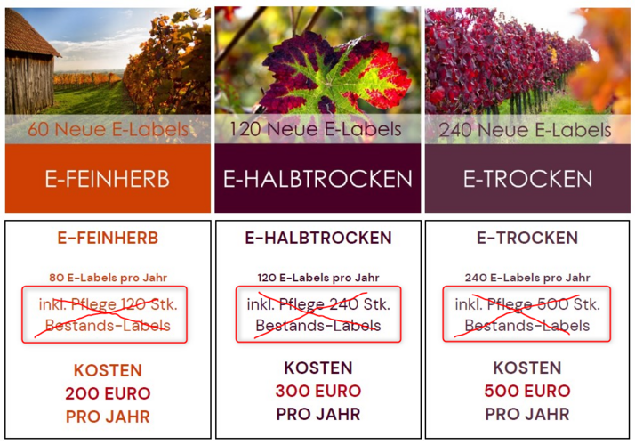 Alle Bestandslabels sind nun inklusive!