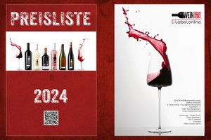 Een QR-code voor wijnen in een prijslijst of online winkel